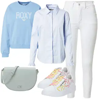 outfit mit Roza/Oranžna/Rdeča Čevlj Teddy superga/Poletne superge/Superge Nizka/Superge Luknjasta/Usnjene superge/Platnena superga/Plato-Sneaker Love Moschino "Pomladanski Outfit"