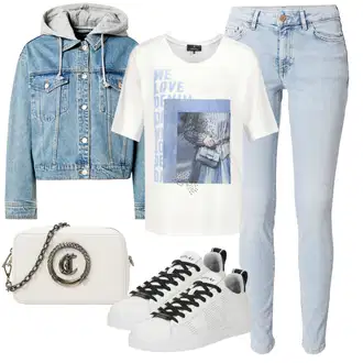Til outfit mit Denim Jakna "Pomladanski Outfit"