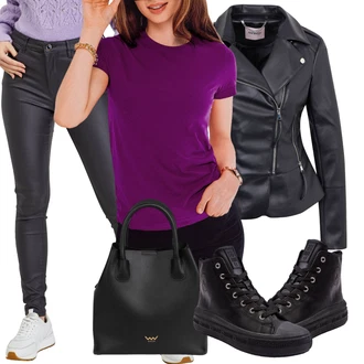 Grunž outfit mit Čevlj Usnjene superge/Plato-Sneaker/Ozka superga/Superge Z Bočno Zadrgo/Zimske superge big star shoes "Pomladanski Outfit"Look: Kolo, Gotika, Grunž, Lev, Skater, Pametno priložnostno, Športno, Ulična moda, Techno, Modna, Unisex