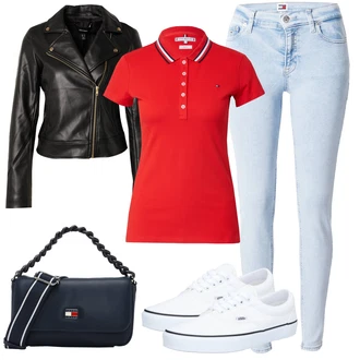 outfit mit Bela/Krem Superga Skate Obutev/Ozka Superga/Superge Luknjasta/Platnena Superga/Čevelj na Vezalko/Poletne superge/Superge Nizka Vans "Pomladanski Outfit"