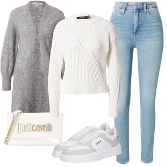 Rombi outfit mit Baguette torba/Billfold/Mini torbica/Torbica za mobilni telefon/Poročna torba Just Cavalli "Pomladanski Outfit"