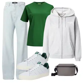 90. leta, Stil outfit mit Svetlo modra/Modra Dad Kavbojka/Široke Kavbojke/Baggy Kavbojke/Mom Jean/Široke Kavbojke/Vintage kavbojke Replay "Pomladanski Outfit"Look: Stil, Stari denar, Klasična