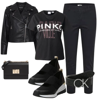 outfit mit Črna/Siva/Temno modra Women's Health shoes/Poletne superge/Diabetični Čevelj/Medicinski čevelj/Vodotesen čevelj/Čevelj brez vezalk/Superge Balerinka/Čevelj Mary Jane/Udobna Čevlja/Superge brez vezalk/Polortopedski čevelj/Pohodni Čevelj/Veganski čevelj MICHAEL Michael Kors "Pomladanski Outfit"