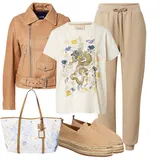 Bež Mule espadrile outfiti za dame image