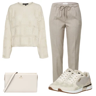 outfit mit Siva Hlača velika velikost "Pomladanski Outfit"