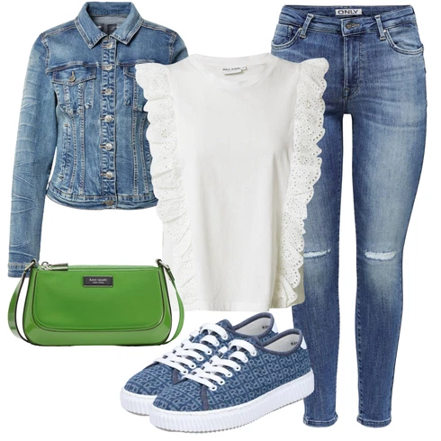 Svetlo modra Superga kombinirajte z Only, Zelena Culture, Siva Pulz Jeans, Modra/Svetlo modra/Temno modra Women's Casual shoes/Platnene superge/Superge z Bleščicami/Superge Luknjast/Poletne superge/Ozke superge/Superge Nizke Rieker, Zelena kate spade