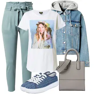 Til outfit mit Denim Jakna "Pomladanski Outfit"