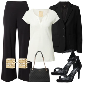 outfit mit Zlati Kratko/Ušesna sponka Calvin Klein "Pomladanski Outfit"