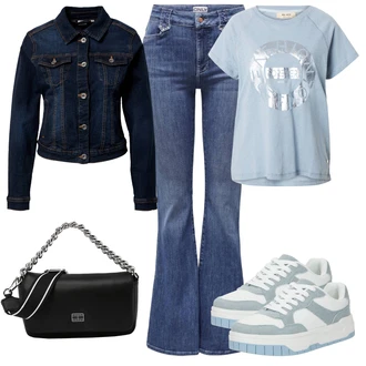 outfit mit Cream "Pomladanski Outfit"