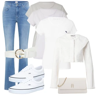 outfit mit Bela/Krem Superga Skate Obutev/Ozka Superga/Superge Luknjasta/Platnena Superga/Čevelj na Vezalko/Poletne superge/Superge Nizka Vans "Pomladanski Outfit"