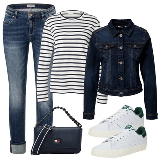outfit mit Temno zelena/Bela Vintage superga/Superge Luknjasta/Skate Obutev/Ozka superga/Superge Nizka/Usnjene superge Adidas Originals "Pomladanski Outfit"