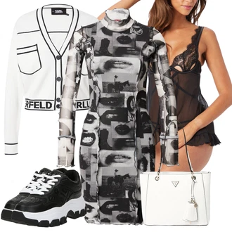 Zima outfit mit Obleka velike velikosti "Pomladanski Outfit"