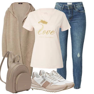 outfit mit Touring backpack Coccinelle "Pomladanski Outfit"