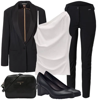 outfit mit Bela Klasična Dolžina/Majica brez rokavov/Majica za špagete/Moški čevlji/party Majica Pull&Bear "Poslovna oblačila"