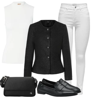 outfit mit Bela/Krem Top za plažo/Majica & Top/Majica brez rokavov/Grafična majica/Moški čevlji/Majica z ovratnikom Boss "Poslovna oblačila"