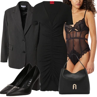 outfit mit Čipkasti bodi HUNKEMÖLLER "Poslovna oblačila"