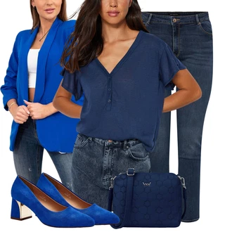 outfit mit Kratka majica/Majica Vrh/Priložnostni Vrh/Zgornji del bluze/Klasična Dolžina Trendyol "Poslovna oblačila"