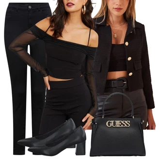 Preproste outfit mit Kavbojke Visokega Pasu/Kavbojke z Razporkom/Usnjena Jakna/Push up Kavbojke/Ozke Kavbojke/Usnjene Čevlje/Termodžinsi/Zimska jakna orsay "Poslovna oblačila"Look: Zunaj, Stari denar, Kul, Preproste