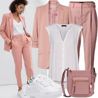 Outfit inspiracije 90-ich sa Bijela Ljetna tenisica/Tanka tenisica/Niska Tenisica/Kožna tenisica/Tenisica s platformom/Skate cipela "Proljetni odijelo od hlača odijelo"Look: klasický, Skater, Sportski, Steampunk, Hip Hop, Retro, Estetika, 90-ich