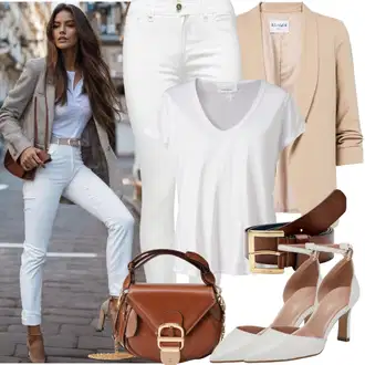 Shirt outfits mit Temno modra/Bela Jeggings/Skinny Hlače/Slim Hlača morgan, Bež/Bela/Srebrna Vintage Črpalka/Čevelj Z Visoko Peto/Visoka Peta Črpalka/Udobna črpalka/Črpalka z Nizko Petom/Visoka petka/Elegantni Čevelj/Poslovna Obutev/Poročna čevlja fox shoes, Črna/Bela/Temno modra/Modra Klasična Dolžina/Kratka majica/Srajca Carmen/Priložnostni Vrh Trendyol "Rafiniran Poslovni Videz"