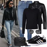Zimní outfity se zkrácenými džínami image