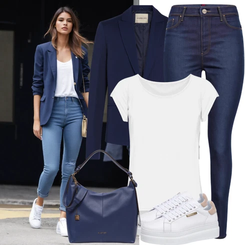 Kombinirajte TamnoPlava/SvjetloPlava/Plava Odijelo Dvoredni Sako/Boyfriend Sako/Kožna jakna za muškarce/Dugi Sako/Casual Sako Trendyol