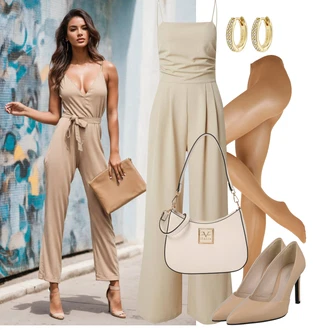 Vysoké Podpatky Outfit s Béžová/Hnědá Business Bota/Pohodlná lodička/Elegantní Bota/Lodička s vysokým nártem/Lodička na Vysokém Podpatku/Bota Na Podpatku/Vintage Lodička Calvin Klein "Stylová kombinace na jaro"