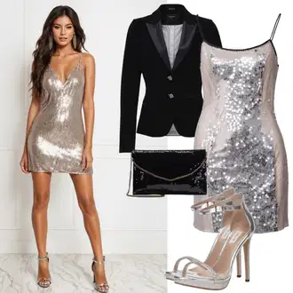 New years eve outfits with dress "Seksi festivalski videz"