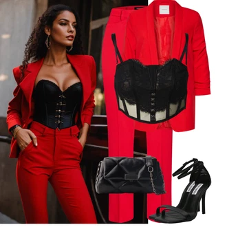 čipka Outfit sa Crna/Bijela Ženski sportski grudnjak s korzetom/Grudnjak prsnog kroja/Čipkasti grundjac/Bralette Grudnjak/Korselet HUNKEMÖLLER "Moderni outfit za proljeće"