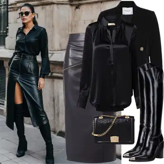 Outfity pro dešťové počasí "Sexy učitelka outfit"