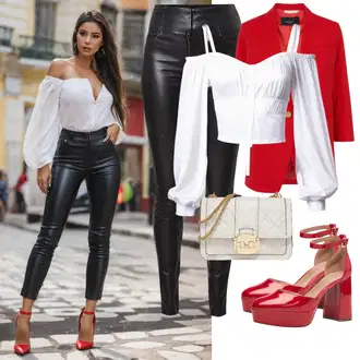 Outfity pro operu Pohřeb s Bílá/Krémová Halenka se Stojatým Límcem/Oversize Muselínová Blůza Marc O'Polo "Sexy Vzhled pro Randění"Look: Bar, Křest, Svátek cukru, Pohřeb, Svátost oltářní, Koncert, Biřmování, Galavečer, Škola