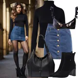 Skirt outfits Drsanje Zima za dame image
