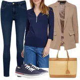 orsay High Waist džíny outfity image