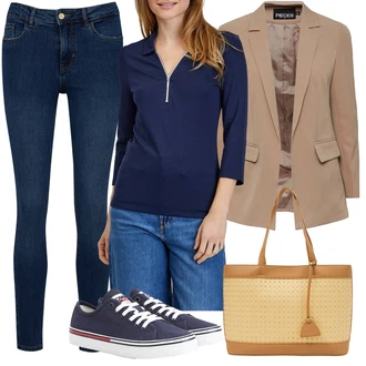 Basketbal Outfit s Béžová orsay "Skvělý pro volný čas"Look: Volný čas, Pracovní, Tenis, Basketbal