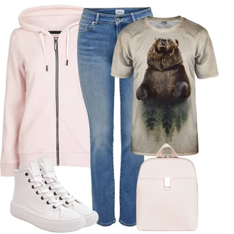 outfit mit Jakna Superdry "Sodobni Pomladni putfit"