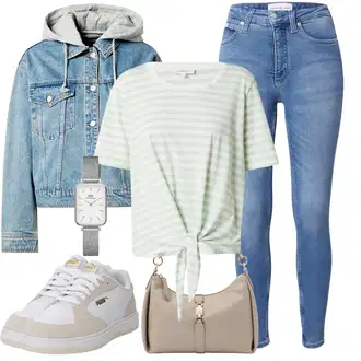 Til outfit mit Denim Jakna "Sodobni Pomladni putfit"