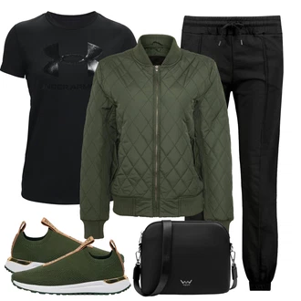 Dolga outfit mit Temno zelena/Zelena Superga Superge brez vezalk/Poletne superge/Udobna Čevlja/Pohodni Čevelj/Women's Cloth shoes/Nogavica čevelj michael kors "Sodobni Pomladni putfit"
