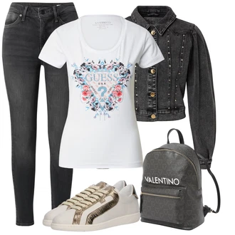 outfit mit Temno zelena/Siva/Zelena/Temno siva/Srebrna Men's Bags/Mini nahrbtnik/Mini nahrbtnik valentino "Sodobni Pomladni putfit"