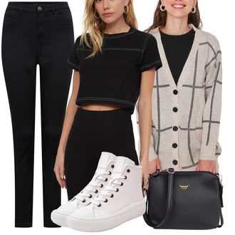 Z zadrgo outfit mit Bela/Roza/Siva Platnena Superga/Plato-Sneaker/Superge Z Bočno Zadrgo big star shoes "Sodobni Pomladni putfit"