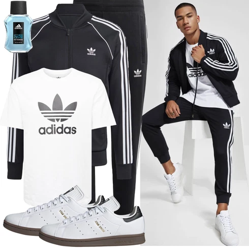 Creme/Weiß Bluse Große Größe/Sport-T-Shirt/Kurzarm T-Shirt/T-Shirt Mit Print/Print Shirt/Übergroßes T-Shirt/Ausgefallenes T-shirt/Umstands T-Shirt/Casual T-Shirt/Shirt & Top Große Größe Adidas Originals kombinieren