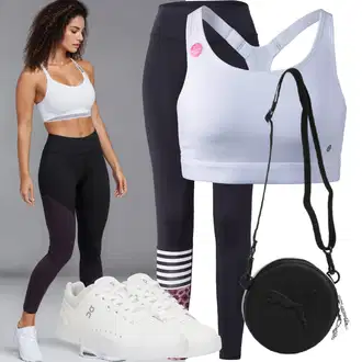 Outfit sa Pink/Tamnoplava/Vinski Crveno Hlače Hlača za Trčanje/Tajice s Prorezom/Tajice za Teretanu/Sportska Tajica/Tajice za Jogu/Podstavljena Tajica/Tajice visokog Struka Hey Honey "Sportski outfit"