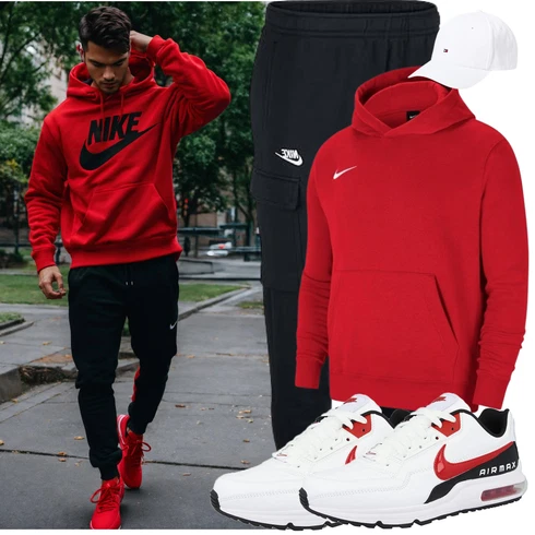 Dunkelblau/Lila Cargo-Jogginghose/Jogger Hose Nike Sportswear kombinieren