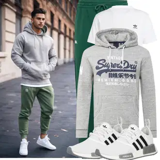 Sport Outfits Kurvige mit Weiß/Creme Laufschuhe für Männer/Casual T-Shirt/Ausgefallenes T-shirt/Kurzarm T-Shirt/Sport-T-Shirt/Bluse Große Größe/Shirt & Top Große Größe Adidas Originals "Sportlich Outfit"
