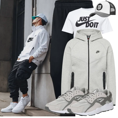 Dunkelblau/Lila Cargo-Jogginghose/Jogger Hose Nike Sportswear kombinieren