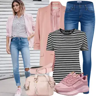 outfit mit Bela/Roza/Rdeča/Bež/Svetlo siva Poletne superge/Superge Nizka/Usnjene superge/Zimske superge/Debele Superge/Pohodni Čevelj/Women's Health shoes Columbia "Sproščen outfit v roza barvi"