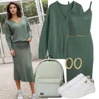 Outfit Inspo Poletje mit Zelena/Turkizna Trobentasta rokava/Obleka matične urada gost/Maxi obleka/Dolga pletena obleka/Dolga Obleka/Italijanska obleka/Praznična Obleka/Obleka z Razporkom/Obleka z Odprtim Hrbtom makover, Bela/Krem Teddy superga/Usnjene superge/Superge Nizka/Plato-Sneaker/Ozka superga karl lagerfeld, Zelena/Neonske barve Fini Pleteni Pulover/Pleteni Pulover/Pulover Nicki/Osnovni Pulover/Pulover z Okroglim Izrezom/Prevelik Pulover/Pulover iz Kašmirja/Pulover z netopirskim rokavom/Preprost Pulover/2-v-1 Pulover Joseph Ribkoff, Svetlo modra/Zelena/Turkizna/Svetlo zelena Ovitek za telefon/Etui Head, Zlati Ušesna sponka/Okrogla tous "Stilski videz z dolgimi oblekami in puloverjem"