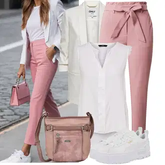 Elegantní Outfit s Bílá/Šedá/Hnědá Halenka Móda Pro Plnoštíhlou/Halenka a Tunika Tunika Only "Stylové kombinace pro volný čas"Look: Styl, Lehký, Rad, Emo, 20 léta, Elegantní, Kancelář, Old Money, Příliš oblečený, S průsvitem