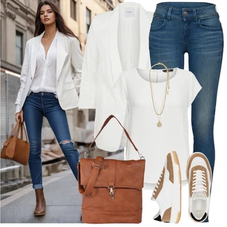 Visok Outfit sa Plava/Smeđa/Šareno/Narandžasta Kožna Jakna/Traperice Standardnog Kroja/Vintage traperice/Zimska jakna/Traperica Niskog Struka/Traperice Slim Kroja/Traperice s Prorezom/Muška Kožna Jakna/Kožne Cipele/Push-up Traperice G-Star Raw "Moderna kombinacija za slobodno vrijeme"