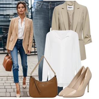 Vysoké Podpatky Outfit s Béžová/Hnědá Nezařazené Buffalo "Vzhled casual"
