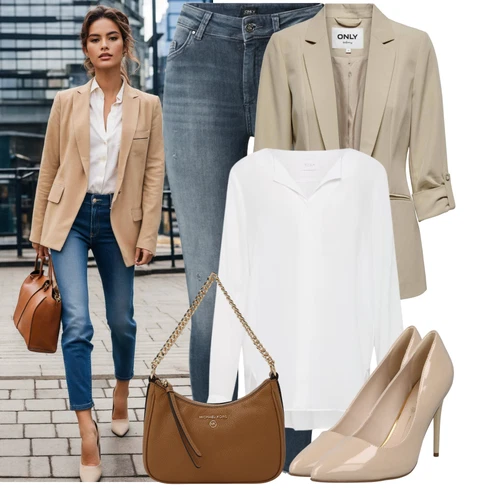 Kombinace Šedá/Hnědá/Béžová/Bílá/Krémová/Khaki Oversize Halenka/Halenkové Body/Blůza s knoflíčkem/Halenka s Dlouhým Rukávem/Tunikové Tričko/Slip-on Halenka/Oversize Muselínová Blůza/Halenka se Stojatým Límcem/Dlouhá Halenka Vila kombinovat s Modrá/Tmavě modrá Kožená bunda/Slim Fit Džíny/Kožené Boty/Kotníková Bota/High Waist Džínové Kalhoty/Push up Džín/Navlékací džíny/Termální Džíny/Džíny s Rozparkem/Motorkářské Džíny/Kožená Pánská Bund/Zimní bunda Only